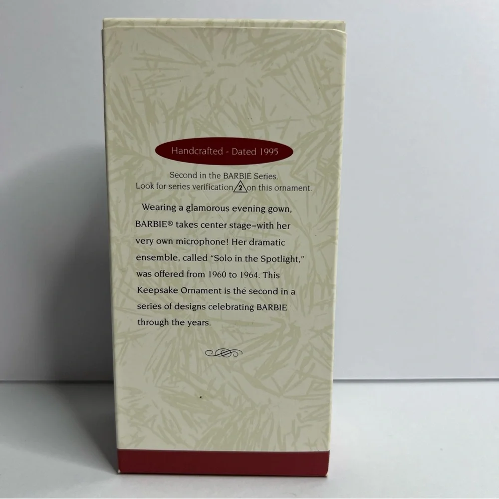 Hallmark Keepsake Ornament Barbie Solo in the Spotlight 1995 Second in Series